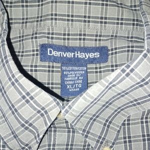 Vintage 90s Denver Hayes Button Down Long Sleeve Shirt 》Size: XL
